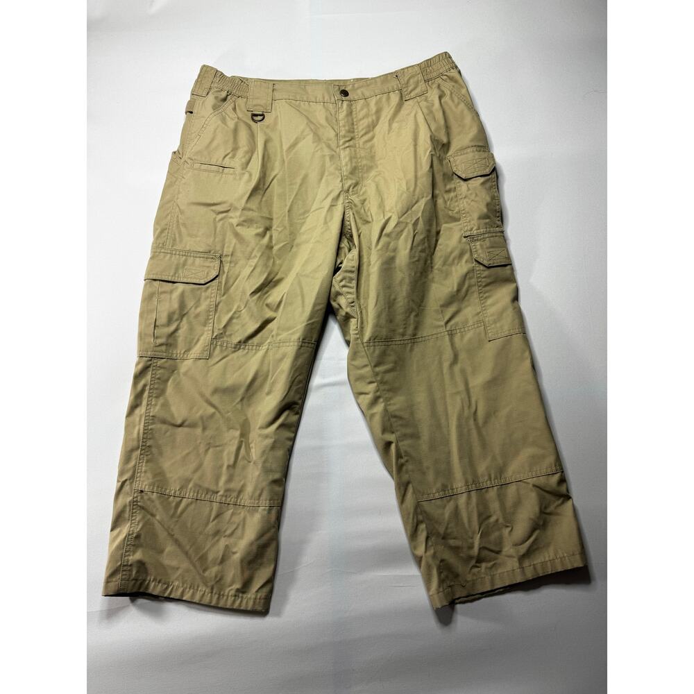 5.11 Tactical Men's Elastic Waist Khaki Cargo Work Pants‎ - Size 40x24*